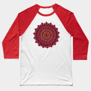 Red moon mandala Baseball T-Shirt